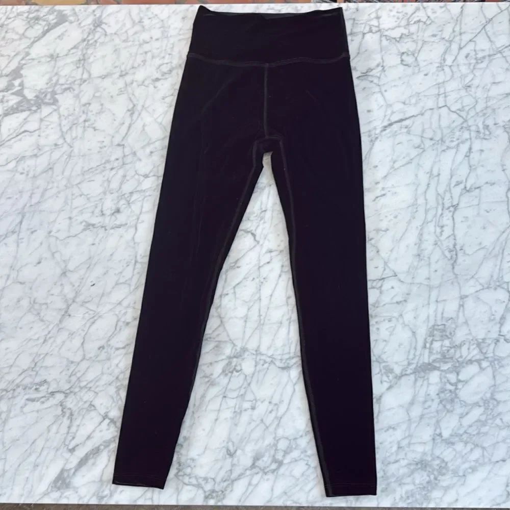 Beyond Yoga Black Velvet Motion High Waist Full Length Leggings M